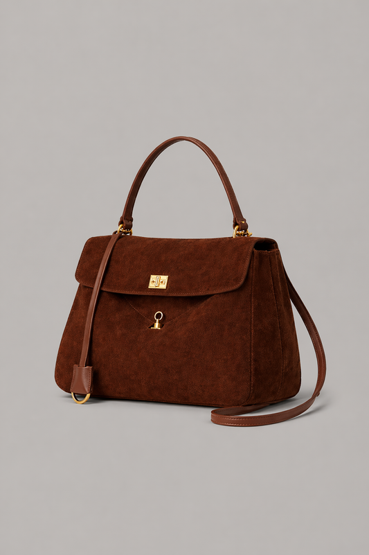 Saddle Flap Leather Bag