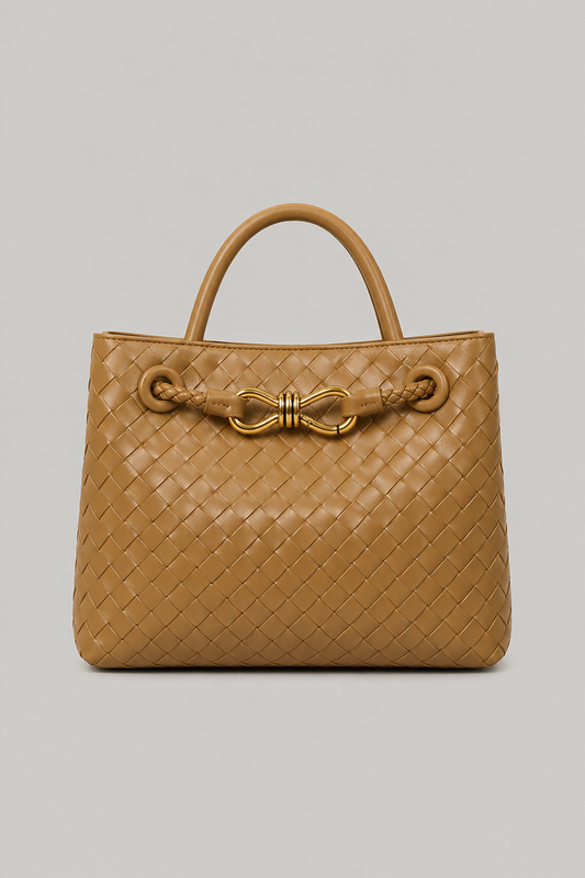 Handwoven Leather Shoulder Bag
