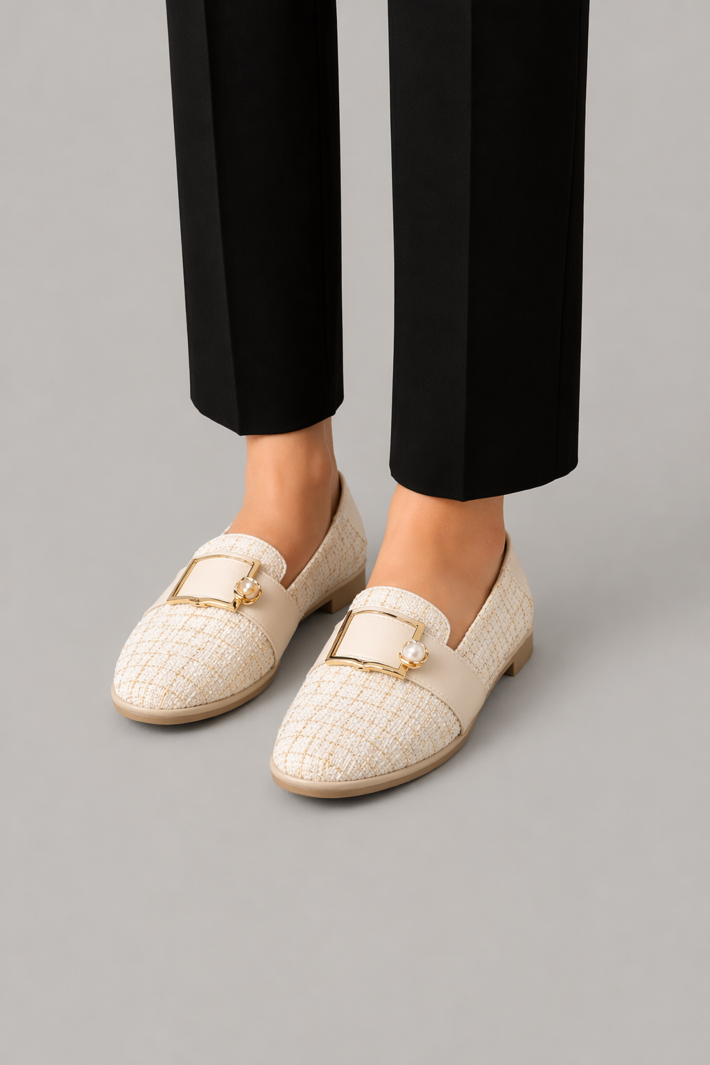 Flat Shoes Buckle Loafers
