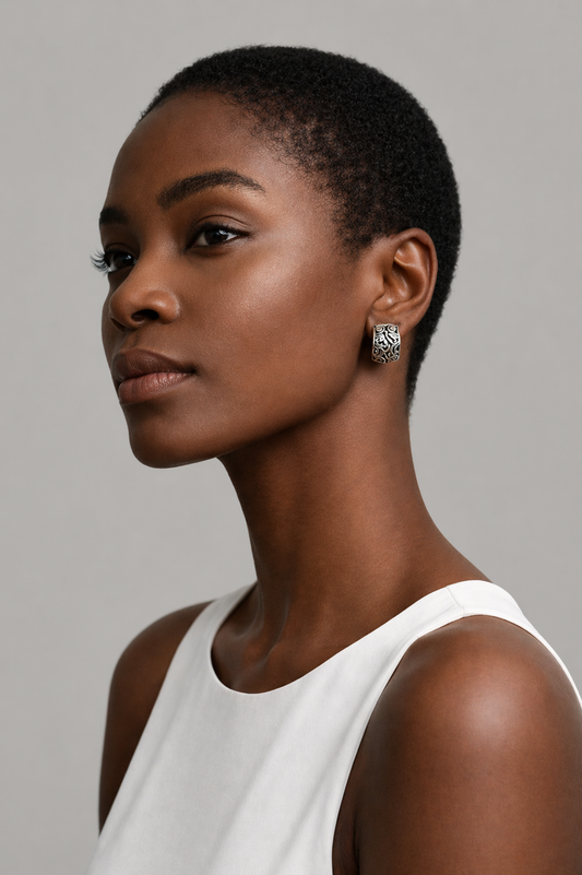 Engraved Hoop Earrings