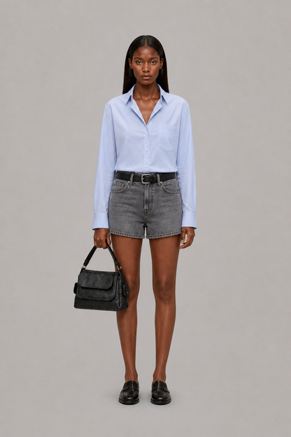 Minimal Flap Leather Crossbody