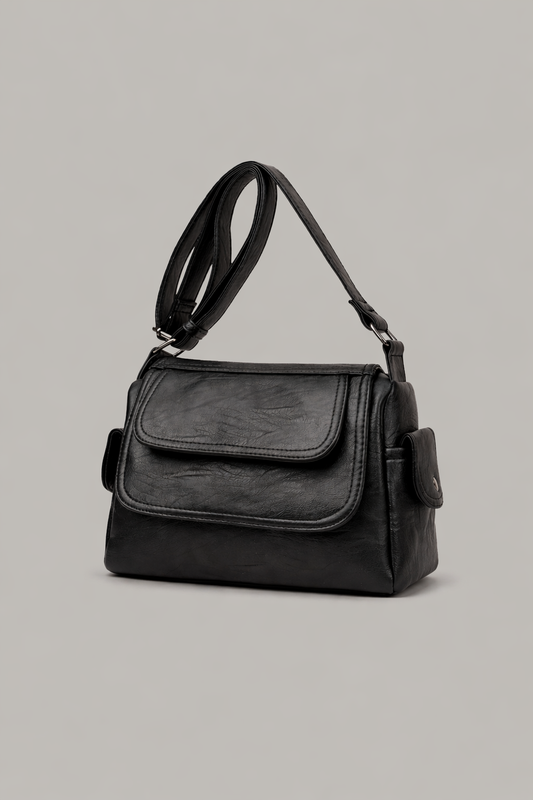 Minimal Flap Leather Crossbody