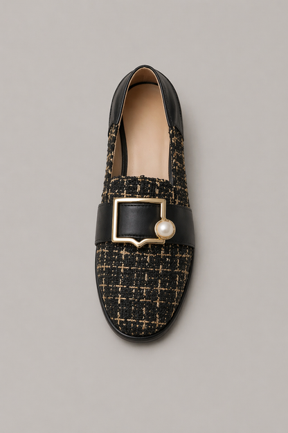 Flat Shoes Buckle Loafers