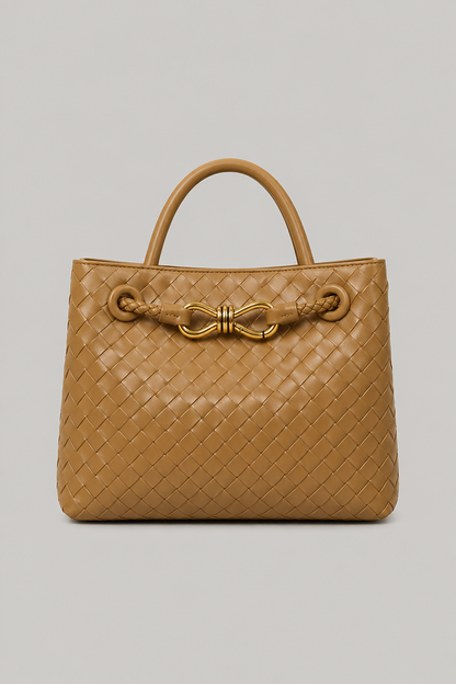Handwoven Leather Shoulder Bag