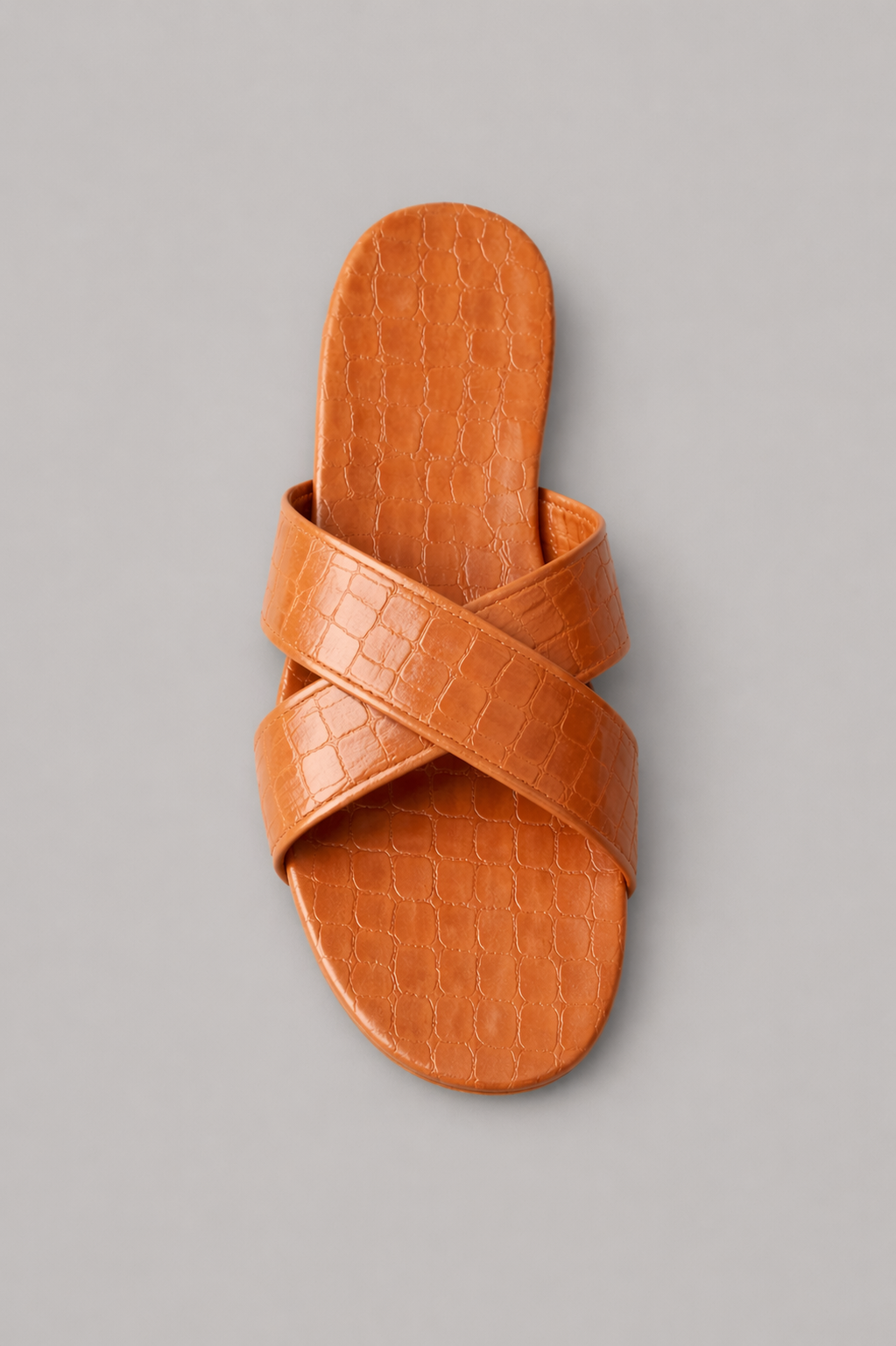 Cross Strap Slide Sandals