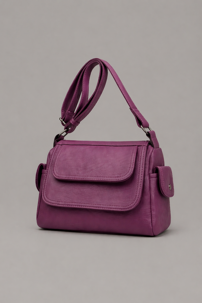 Minimal Flap Leather Crossbody