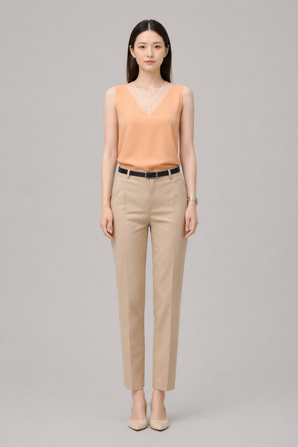 Satin Camisole Loose Layering Top