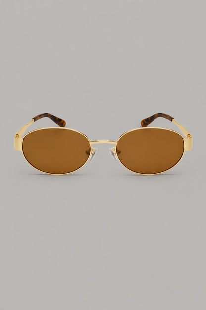 Oval Metal Sunglasses