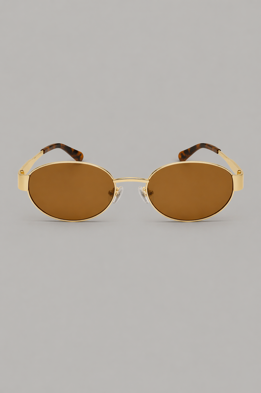 Oval Metal Sunglasses