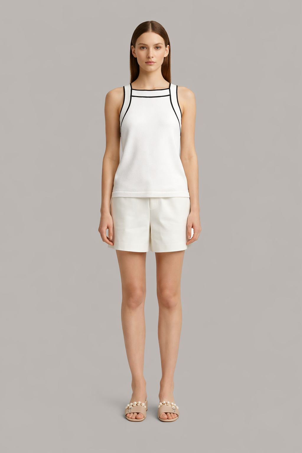 Striped Knit Camisole Top
