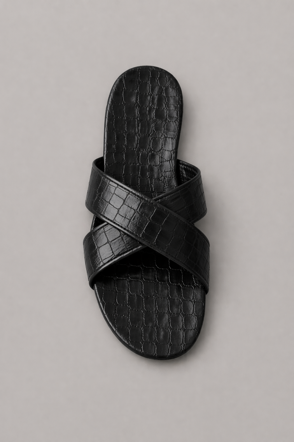 Cross Strap Slide Sandals