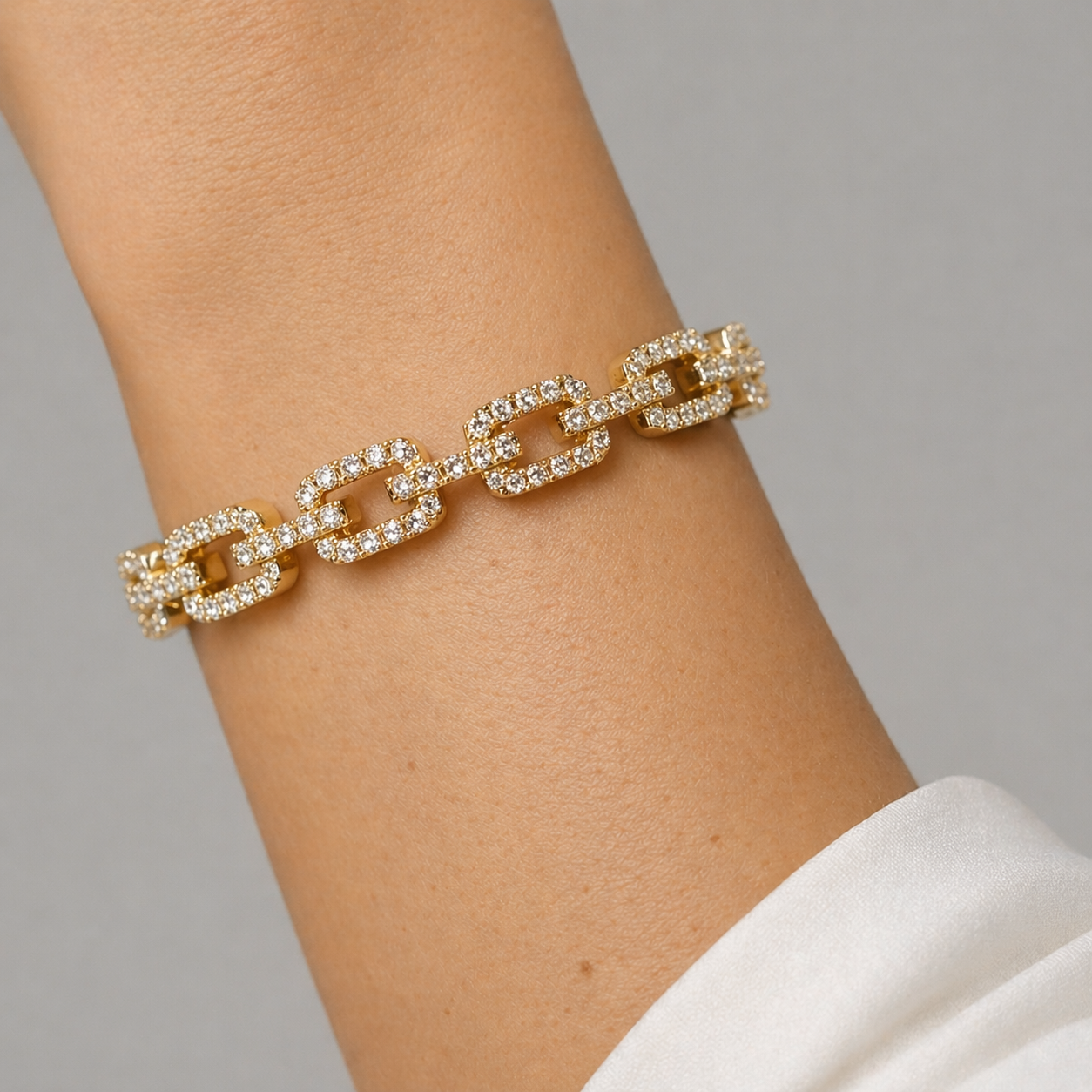 Zircon Chain Bracelet