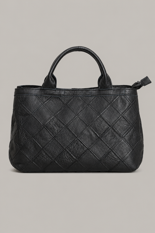 Quilted Leather Tote