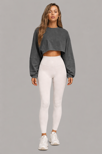 Cropped Knit Tee