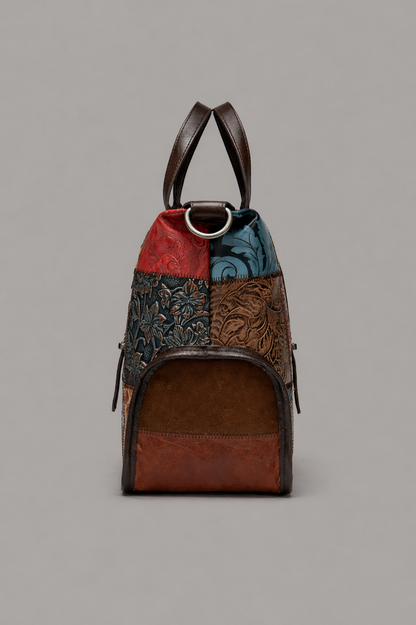Panel Leather Weekender