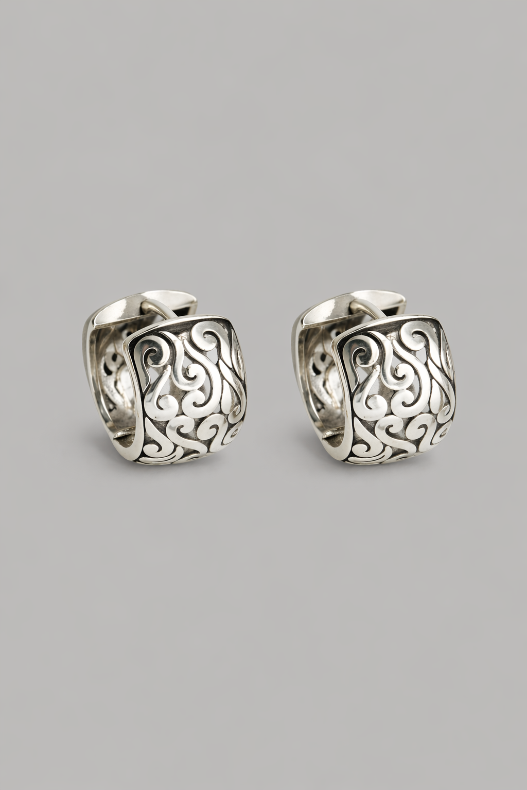 Engraved Hoop Earrings
