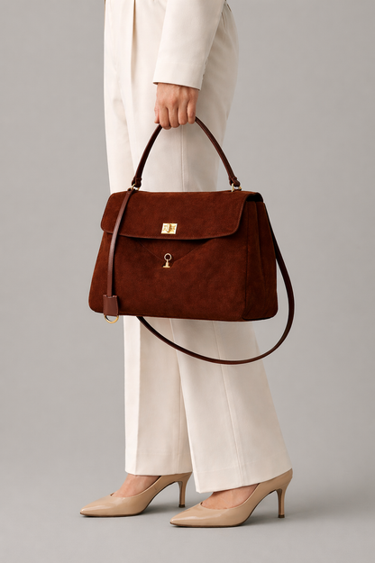 Saddle Flap Leather Bag