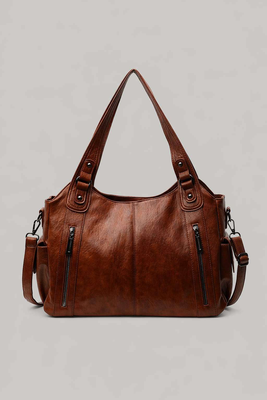 Large Minimal Leather Tote