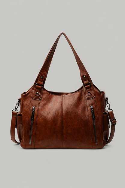 Large Minimal Leather Tote