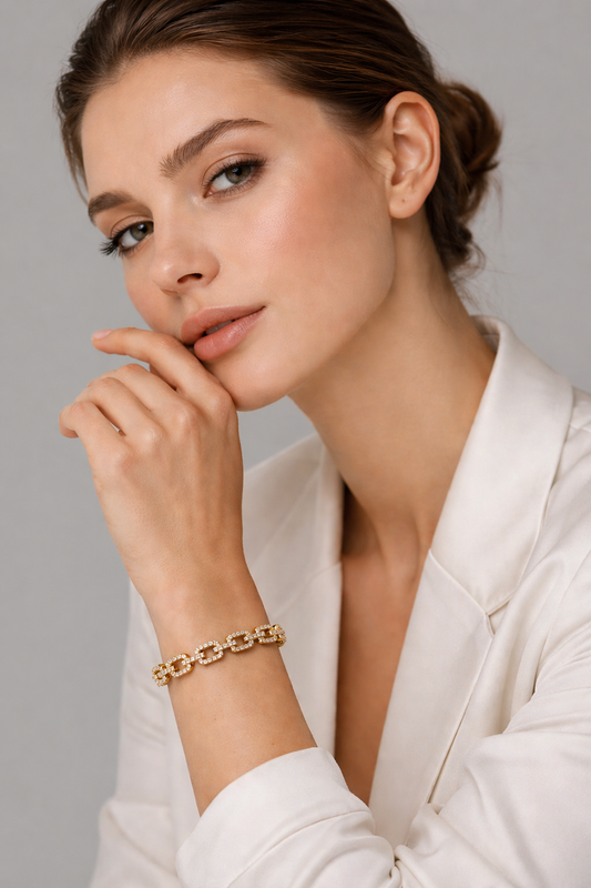 Zircon Chain Bracelet