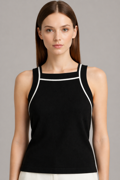 Striped Knit Camisole Top