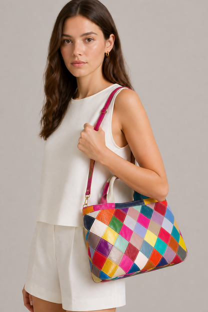 Quilted Leather Tote