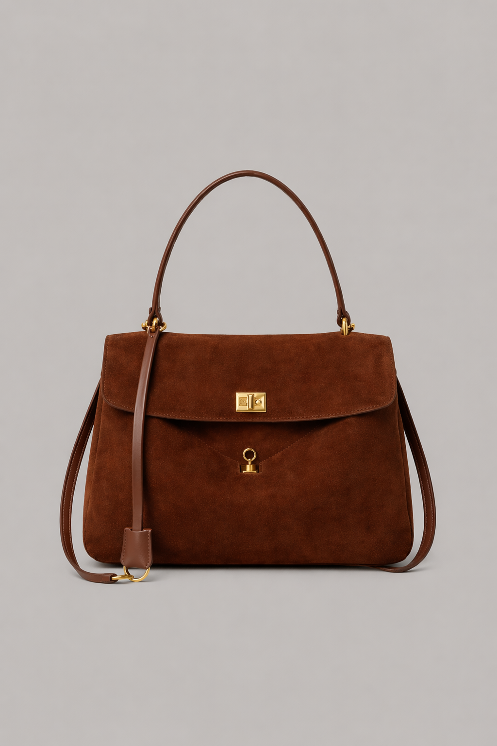Saddle Flap Leather Bag