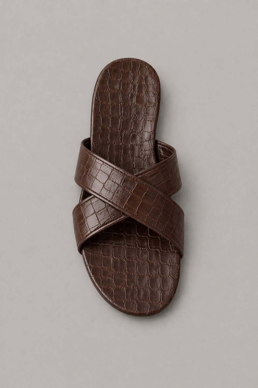Cross Strap Slide Sandals