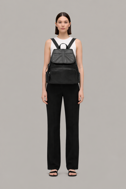 Structured Leather Backpack