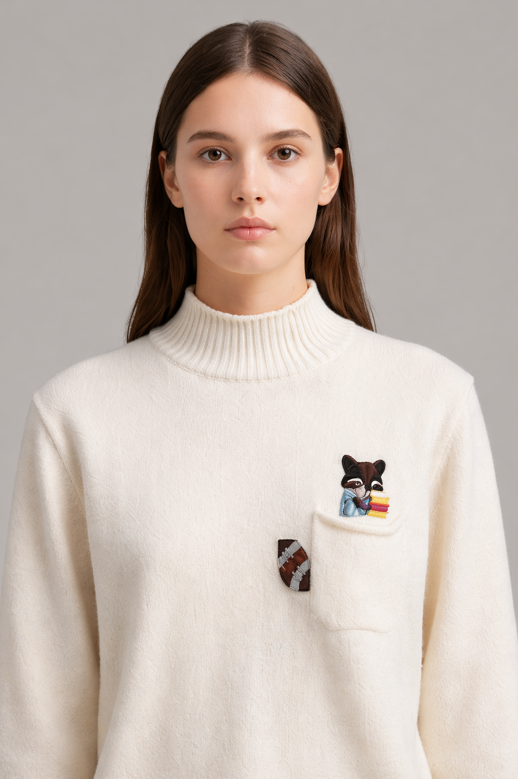 Embroidered Knit Sweater
