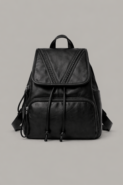 Structured Leather Backpack