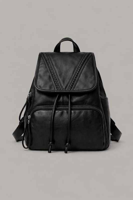 Structured Leather Backpack