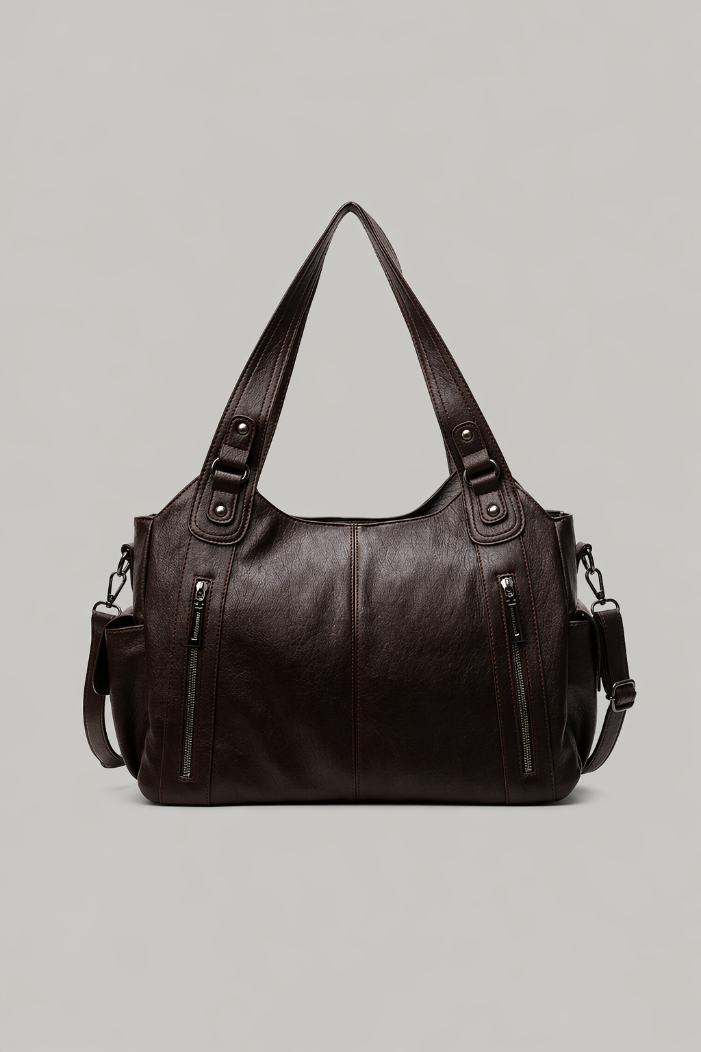 Large Minimal Leather Tote