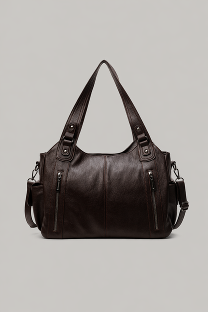Large Minimal Leather Tote