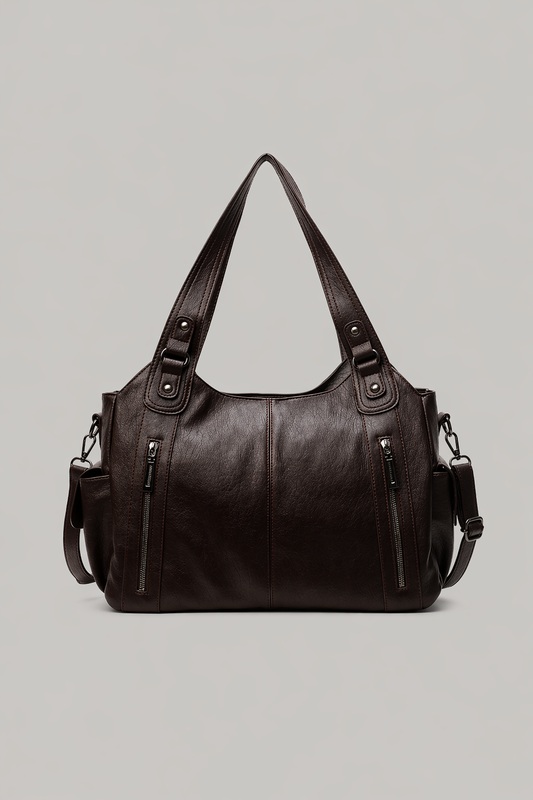 Large Minimal Leather Tote